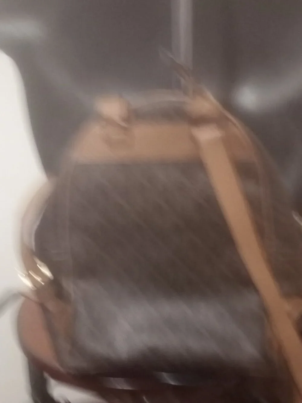 MICHAEL KORS Abbey Brown Pebbled Leather Gold Tone Studs Backpack - Picture 10 of 15